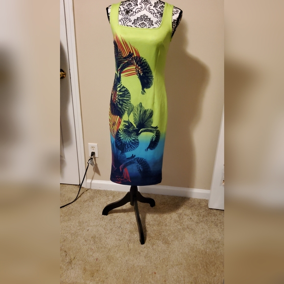 Dresses & Skirts - Bold Elements Tropical Colored Dress Size Small